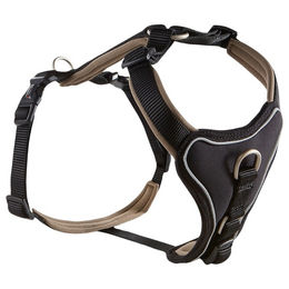 Wolters Professional Comfort Hundegeschirr für Riesenrassen aus Nylon schwarz/braun XXXL – Bild 1 von 4