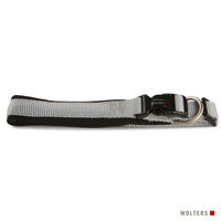 Produktbild von Wolters Professional Comfort Hundehalsband aus Neopren Silber Schwarz 50-55 cm x 35 mm