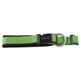 Produktbild von Wolters Professional Comfort Hundehalsband aus Nylon in Kiwi/Schwarz mit 35 mm Breite