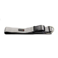 Produktbild von Wolters Professional Comfort Hundehalsband aus Nylon in Silber/Schwarz XL