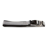 Produktbild von Wolters Professional Comfort Hundehalsband aus Nylon Silber Schwarz 40-45 cm x 30 mm