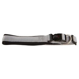 Wolters Professional Comfort Hundehalsband aus Nylon Silber/Schwarz 60-65 cm x 35 mm – Bild 1 von 2
