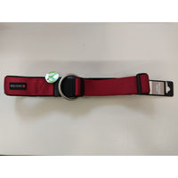Produktbild von Wolters Professional Comfort Hundehalsband extra breit aus Nylon rot schwarz Größe M