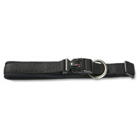 Produktbild von Wolters Professional Comfort Hundehalsband extra breit aus Nylon Schwarz Größe M