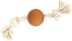 Produktbild von Wolters Pure Nature Hundeball am Seil aus Naturkautschuk braun Größe S - 19 cm