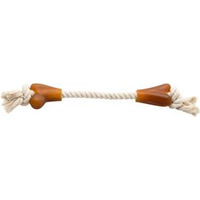 Produktbild von Wolters Pure Nature Tau-Spielzeug Knochen aus Naturkautschuk für kleine bis mittlere Hunde in Braun