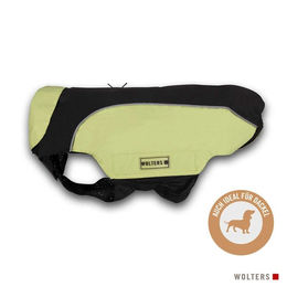 Wolters Regenjacke Easy Rain für Dackel schwarz grün waterproof Rückenlänge 46 cm – Bild 1 von 2