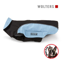 Produktbild von Wolters Regenjacke Easy Rain für Hunde Schwarz/Blau waterproof