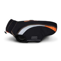 Produktbild von Wolters Regenjacke Xtra Strong für Dackel aus Nylon wasserdicht Schwarz Neon Orange