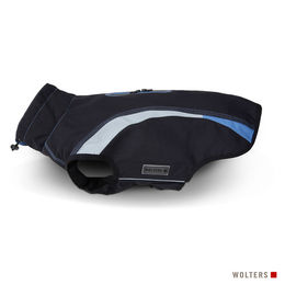 Wolters Regenjacke Xtra Strong für kleine Hunde aus Nylon wasserdicht blau schwarz 48 cm – Bild 1 von 2