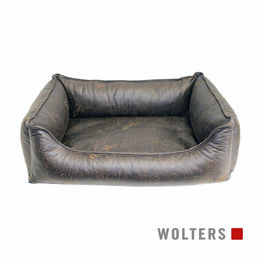 Produktbild von Wolters Senator Lounge Hundebett aus Kunstleder in Antik-Braun Größe S