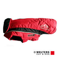 Produktbild von Wolters Skijacke Dogz Wear für Hunde wasserdicht rot/schwarz mit Rückenlänge 36 cm und Halsumfang 34 cm
