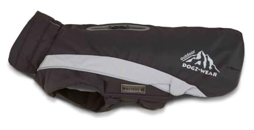 Wolters Skijacke Dogz Wear für Hunde wasserdicht schwarz/grau Rückenlänge 34 cm – Bild 1 von 4