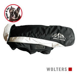 Produktbild von Wolters Skijacke Dogz Wear für Hunde wasserdicht schwarz grau Rückenlänge 40 cm