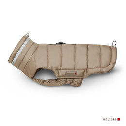 Produktbild von Wolters Steppjacke Cosy für Dackel in Taupe wasserdicht aus Nylon Größe 40 cm