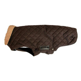 Produktbild von Wolters Steppjacke Windsor mit Kordkragen braun für kleine Hunde