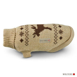 Wolters Strickpullover Elch mit Glitzer beige/gold – Bild 1 von 1