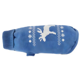 Wolters Strickpullover Elch Riverside Blue/Weiß mit 50 cm Rückenlänge – Bild 1 von 1