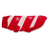 Produktbild von Wolters Strickpullover Frosty rot/weiß mit 25 cm Rückenlänge