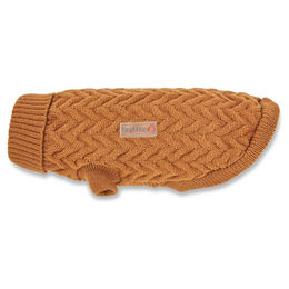 Wolters Strickpullover Isolde für kleine Hunde in Braun mit 20 cm Rückenlänge – Bild 1 von 4