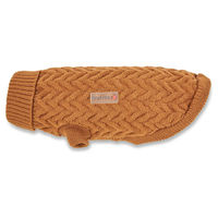 Produktbild von Wolters Strickpullover Isolde für kleine Hunde in Braun mit 20 cm Rückenlänge