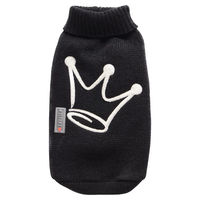 Produktbild von Wolters Strickpullover Krone Schwarz für kleine Hunde mit einer Rückenlänge von 40 cm