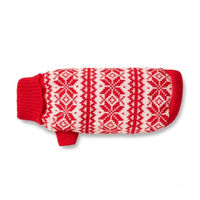 Produktbild von Wolters Strickpullover Thore für kleine bis mittlere Hunde in Rot/Weiß mit 20 cm Rückenlänge