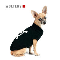 Produktbild von Wolters Strickpullover Totenkopf für Hunde in Schwarz/Weiß Größe L mit 25 cm Rückenlänge