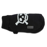 Produktbild von Wolters Strickpullover Totenkopf schwarz weiß Größe L 35 cm Rückenlänge