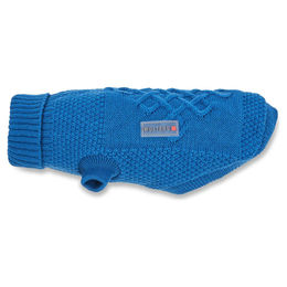 Wolters Strickpullover Tristan für Hunde in Blau mit 30 cm Rückenlänge – Bild 1 von 3