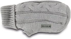 Produktbild von Wolters Strickpullover Zopfmuster für Hunde in Grau