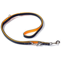 Produktbild von Wolters Terranova Führleine aus Fettleder Schwarz/Mango 125 cm 12 mm - 125 cm