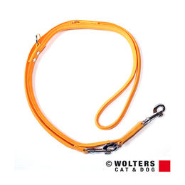 Produktbild von Wolters Terravita Leder Führleine für Hunde Mango Gelb Orange 200 cm 10 mm