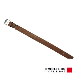 Produktbild von Wolters Terravita Lederhalsband flach Kokosnuss Beige Braun 55 cm 40 mm