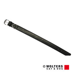Produktbild von Wolters Terravita Lederhalsband flach schwarz 60 cm x 40 mm