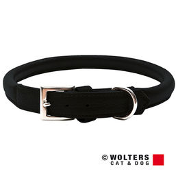 Produktbild von Wolters Terravita Lederhalsband rund schwarz