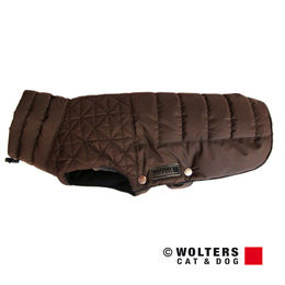 Produktbild von Wolters Thermosteppjacke Boston für kleine Hunde in Braun mit wasserabweisender Funktion, Rückenlänge 30 cm, Halsumfang 28 cm