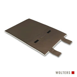 WOLTERS Upcycling Vagabund Hundedecke aus Plüsch in Grau – Bild 1 von 2