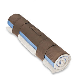 WOLTERS Upcycling Vagabund Hundedecke Autoschondecke wasserabweisend blau beige – Bild 1 von 6