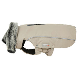 Produktbild von Wolters Winterjacke Amundsen für Dackel in Beige, wasserdicht, Rückenlänge 36 cm