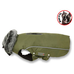 Wolters Winterjacke Amundsen für kleine Hunde, Grün, wasserdicht, Polyester – Bild 1 von 7