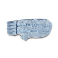 Produktbild von Wolters Zopf-Strickpullover für Hunde in Grün mit 35 cm Rückenlänge