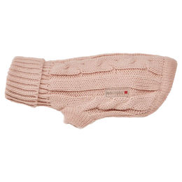 Wolters Zopf-Strickpullover für Hunde in Rosa mit einer Rückenlänge von 20 cm – Bild 1 von 11