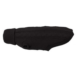 Wolters Zopf-Strickpullover für Hunde in Schwarz mit 35 cm Rückenlänge – Bild 1 von 4