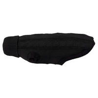 Produktbild von Wolters Zopf-Strickpullover für Hunde in Schwarz mit Rückenlänge 50 cm