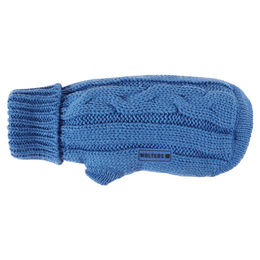 Produktbild von Wolters Zopf-Strickpullover für kleine bis mittelgroße Hunde in Riverside Blue mit 30 cm Rückenlänge