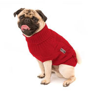 Produktbild von Wolters Zopf-Strickpullover für kleine Hunde in Rot aus Polyester