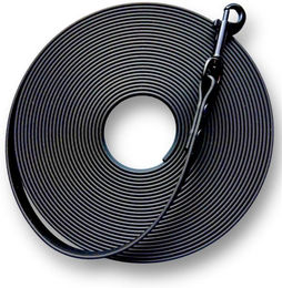 Produktbild von Wooff Schleppleine Biothane Schwarz Waterproof