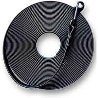 Produktbild von Wooff Schleppleine Biothane Schwarz Waterproof