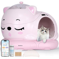 Produktbild von Woohuloo Automatische Smart-Katzentoilette XXL Rosa mit App-Steuerung und Selbstreinigungsfunktion